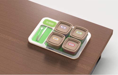 The MyMeal Tray with containers