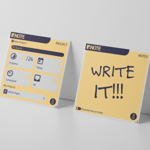 Flexible electronic post-it note called “dNote” prototype 2