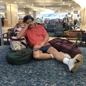 “The Traveler,” a sculpture in the Orlando International Airport (MCO).